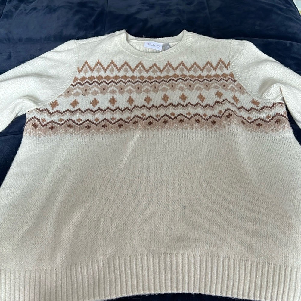 Children’s place Christmas sweater. Never worn. XXL